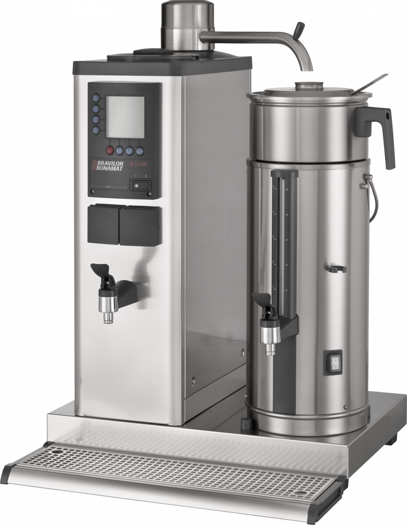 Product angle 2 - B5 HW container left with brewing basket 400V
