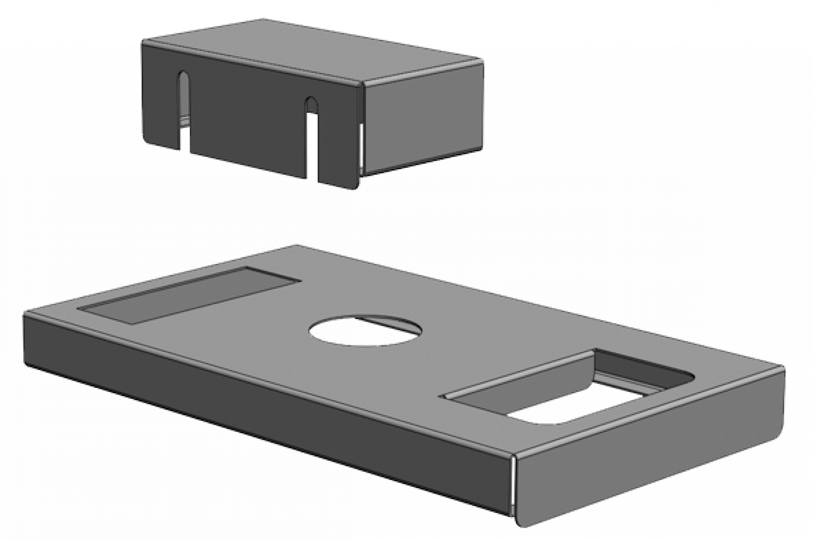 Product angle 1 - Wall console B W 20/40 - B HW W 5/10/20