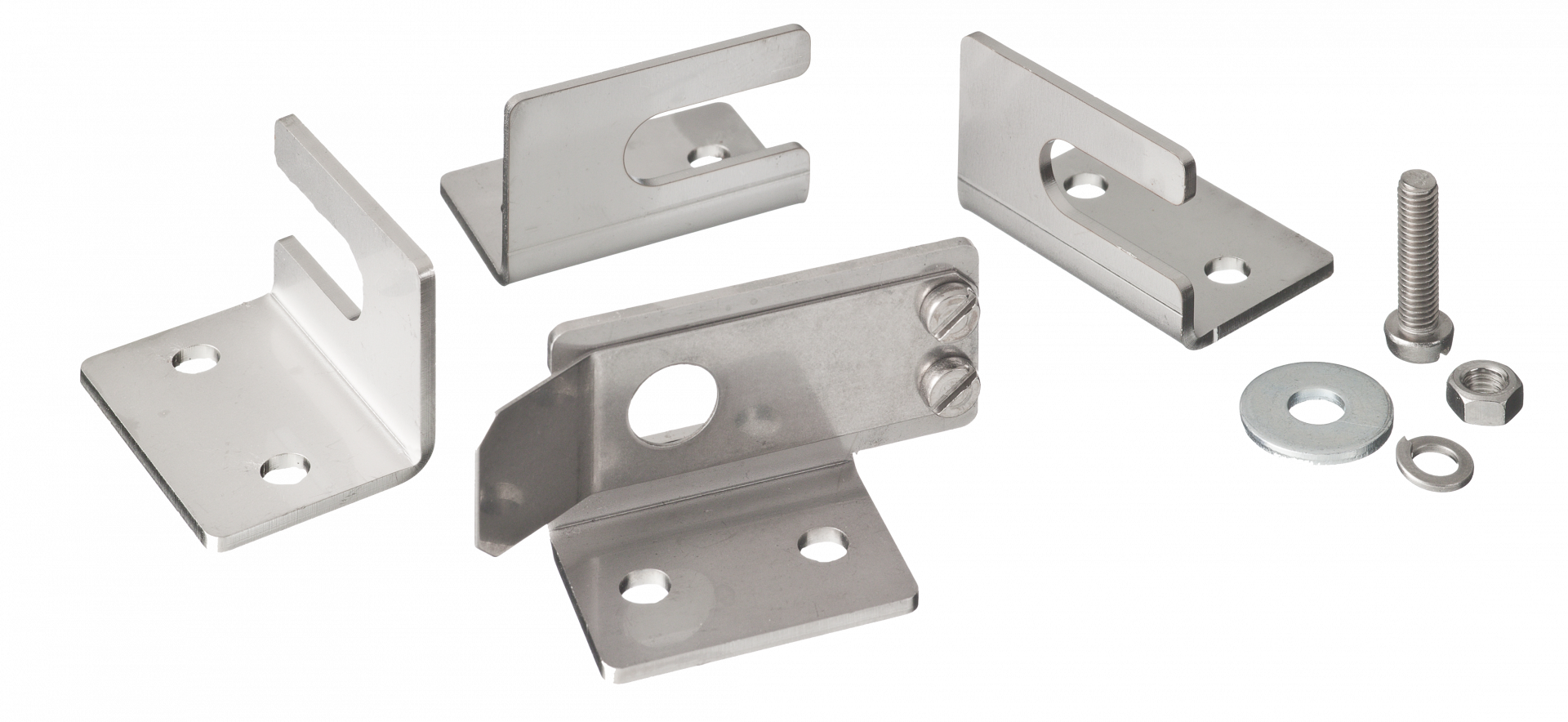 Product angle 1 - Kit de fijación para contenedor (para carrito o placa base, 4 unidades)