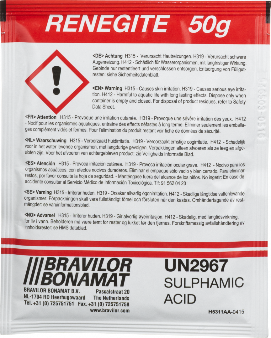 Product angle 1 - Renegite carton de 4x15 sachets de 50 grammes