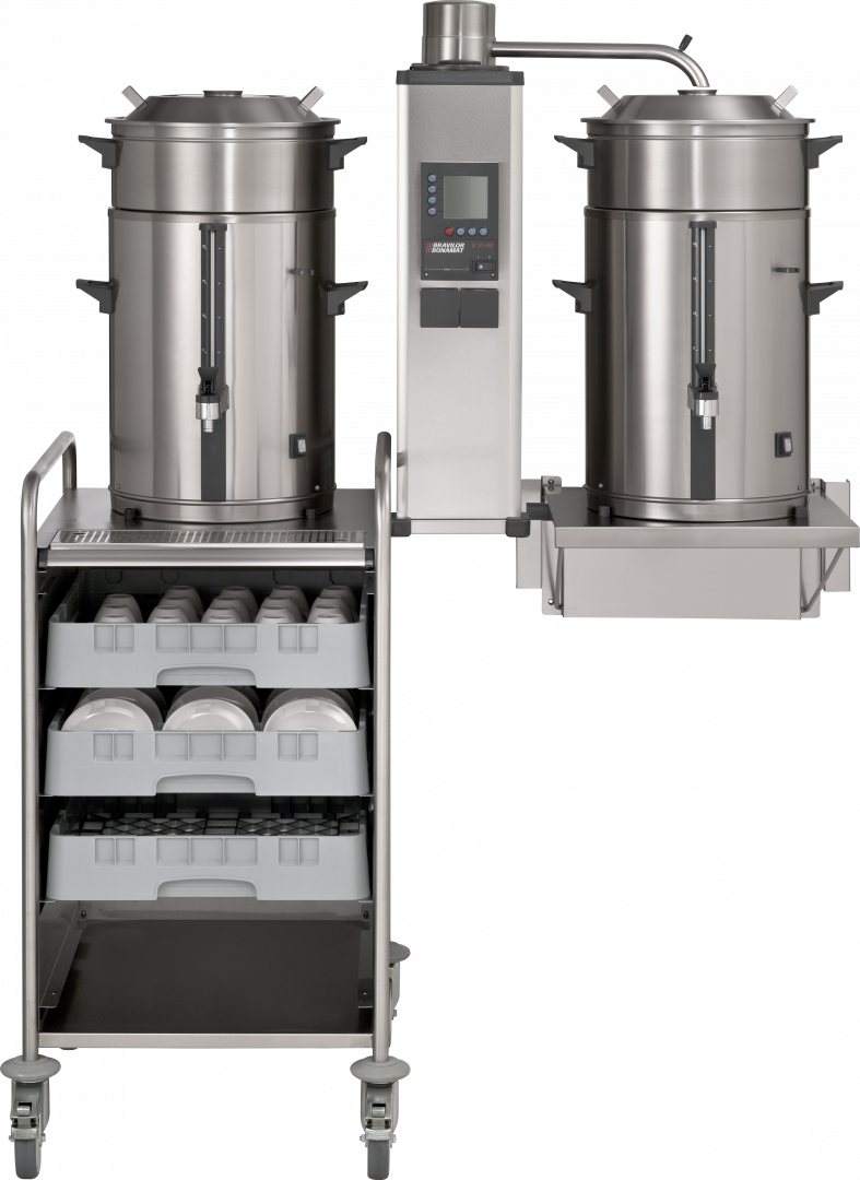 Product angle 1 - B40 W with brewing baskets