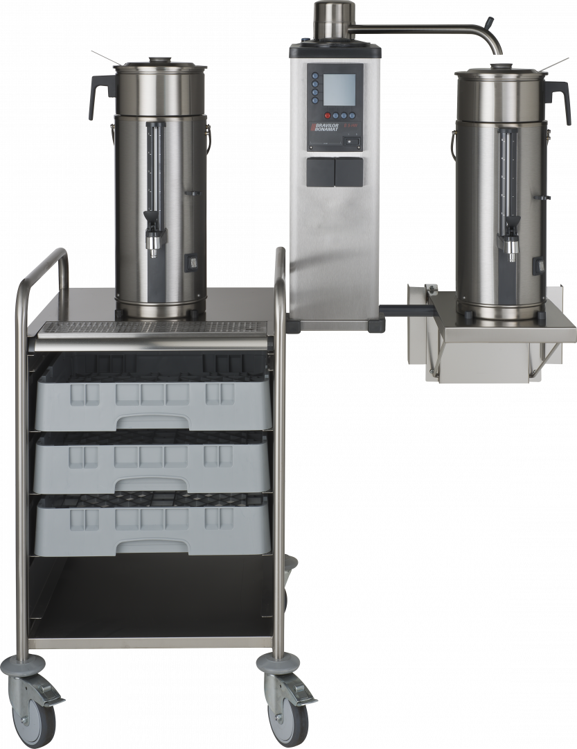 Product angle 1 - B5 W with brewing baskets