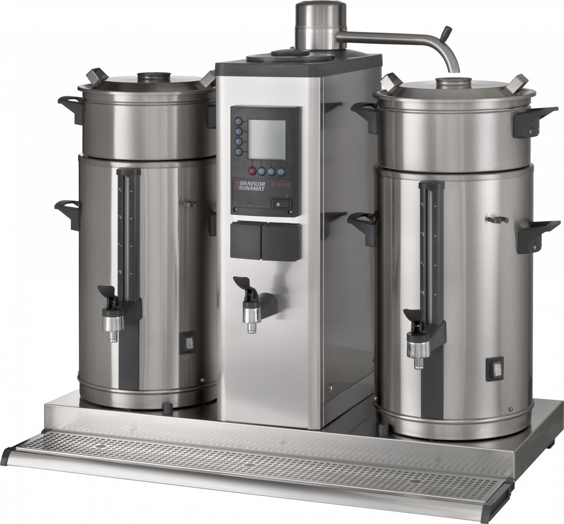 Product angle 2 - B20 HW with brewing baskets