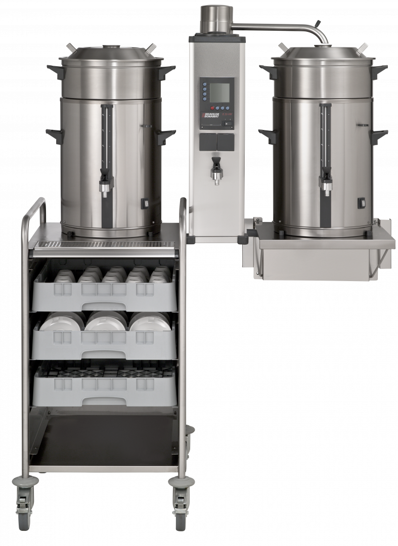 Product angle 1 - B10 HW with brewing baskets